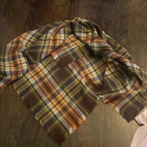 Plaid Wool Scarf